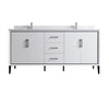 Eifanf 72"x22"x35" Over The Toilet Bathroom Storage Cabinet for Bathroom Eifanf4-72DWHT