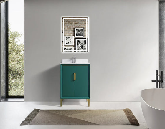 Eifanf 24"x22"x35" Cabinet Storage with Doors and Shelf Cottage Collection Wall Cabinet Eifanf4-24GRN