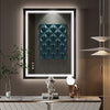 Eifanf W24 x H32" Square LED Mirror Bathroom Anti-Fog Dimmable 3 Color,Silver L001AC6080