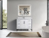 Eifanf 42"x22"x35" The Toilet Storage Cabinet Bathroom Eifanf4-42WHT