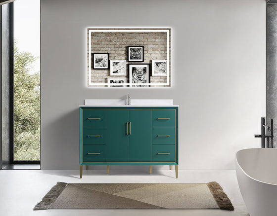Eifanf 48"x22"x35" Bathroom Wall Cabinet Over Toilet Storage with Large Space Eifanf4-48GRN