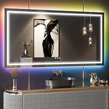  Eifanf W60 x H28" Square Bathroom mirrors for vanity  Silver L001AC15070RGB