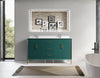 Eifanf 60"x22"x35" Bathroom Floor Cabinet, Bathroom Storage Cabinet Eifanf4-60DGRN