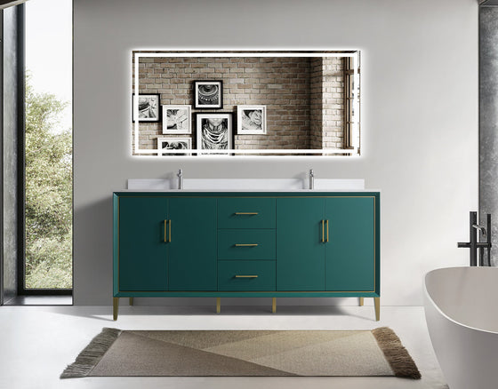 Eifanf 72"x22"x35" Bathroom Wall Cabinet Over Toilet Eifanf4-72DGRN