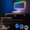 Eifanf W84 x H32" Square Bathroom Shatterproof Wall-Mounted mirror with lights Silver L001AC18181RGB