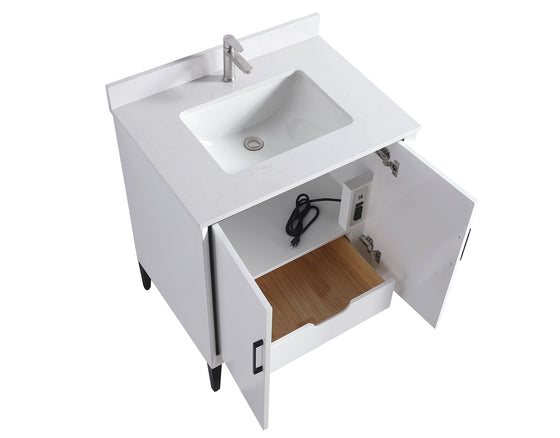 Eifanf 30"x22"x35" Bathroom Wall Cabinet Over Toilet Storage with Large Space Eifanf4-30WHT