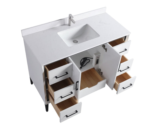 Eifanf  48"x22"x35" Over The Toilet Bathroom Storage Cabinet for Bathroom Eifanf4-48WHT