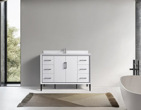 Eifanf  48"x22"x35" Over The Toilet Bathroom Storage Cabinet for Bathroom Eifanf4-48WHT