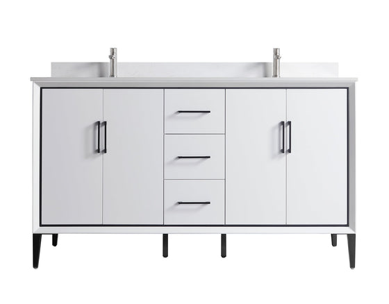 Eifanf 60"x22"x35" Cabinet for Bathroom with Large Space Eifanf4-60DWHT