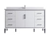 Eifanf 60"x22"x35" Cabinet Storage with Doors and Shelf Cottage Collection Wall Cabinet Eifanf4-60SWHT