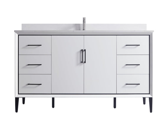 Eifanf 60"x22"x35" Cabinet Storage with Doors and Shelf Cottage Collection Wall Cabinet Eifanf4-60SWHT