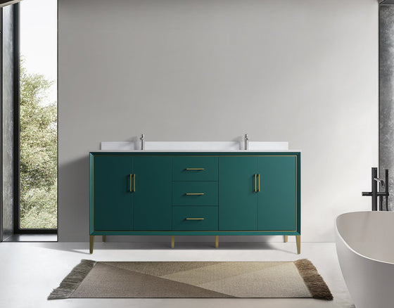 Eifanf 72"x22"x35" Bathroom Wall Cabinet Over Toilet Eifanf4-72DGRN