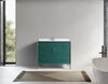 Eifanf 42"x22"x35" Bathroom Floor Cabinet, Bathroom Storage Cabinet Eifanf4-42GRN