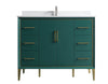 Eifanf 42"x22"x35" Bathroom Floor Cabinet, Bathroom Storage Cabinet Eifanf4-42GRN