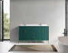 Eifanf 60"x22"x35" Bathroom Floor Cabinet, Bathroom Storage Cabinet Eifanf4-60DGRN