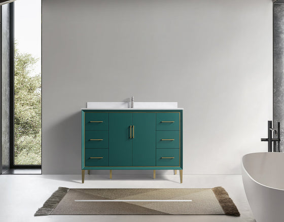 Eifanf 48"x22"x35" Bathroom Wall Cabinet Over Toilet Storage with Large Space Eifanf4-48GRN