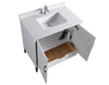 Eifanf 42"x22"x35" The Toilet Storage Cabinet Bathroom Eifanf4-42WHT