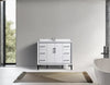 Eifanf 42"x22"x35" The Toilet Storage Cabinet Bathroom Eifanf4-42WHT