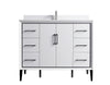 Eifanf 42"x22"x35" The Toilet Storage Cabinet Bathroom Eifanf4-42WHT