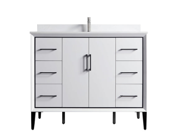Eifanf 42"x22"x35" The Toilet Storage Cabinet Bathroom Eifanf4-42WHT