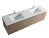 Eifanf 72"x19 3/4"x20" Over Toilet Storage Cabinet with Doors Eifanf5-72D