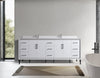 Eifanf 84"x22"x35" Bathroom Cabinet Space Saver Storage Cabinets for Bathroom Eifanf4-84DWHT