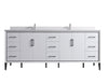 Eifanf 84"x22"x35" Bathroom Cabinet Space Saver Storage Cabinets for Bathroom Eifanf4-84DWHT