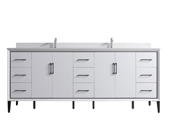 Eifanf 84"x22"x35" Bathroom Cabinet Space Saver Storage Cabinets for Bathroom Eifanf4-84DWHT