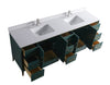 Eifanf 84"x22"x35" Bathroom Cabinet with Doors Wall Cabinet Eifanf4-84DGRN