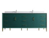 Eifanf 84"x22"x35" Bathroom Cabinet with Doors Wall Cabinet Eifanf4-84DGRN