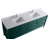 Eifanf 84"x22"x35" Bathroom Cabinet with Doors Wall Cabinet Eifanf4-84DGRN
