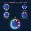 Eifanf W24 x H32" Round Black Wall Mirror for Bathroom for over sink,Silver X-L050AC6080RGB