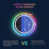 Eifanf W24 x H32" Round Black Wall Mirror for Bathroom for over sink,Silver X-L050AC6080RGB